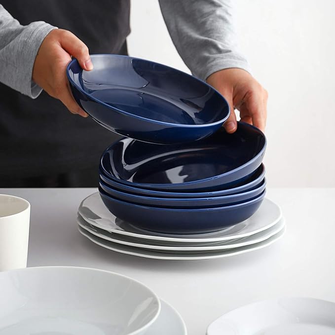 Y YHY Pasta Bowls, 30oz Soup Bowls Salad Bowls Large Serving Bowl Porcelain - Image 5