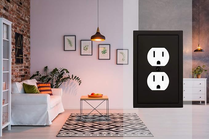 Modern Edge Decorative Wall Plate Switch Plate Outlet Cover, Durable Solid Zinc - Image 5