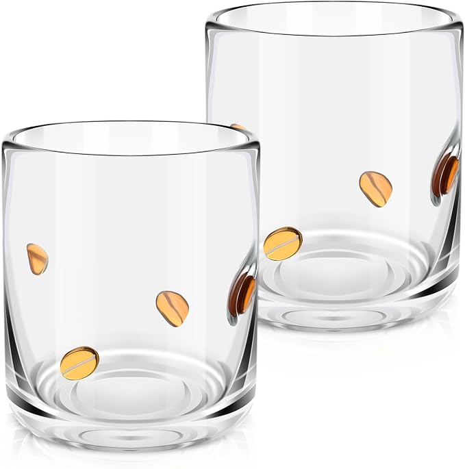 SiliFine 2 Pcs Coffee Icon Juice Glasses - Image 2