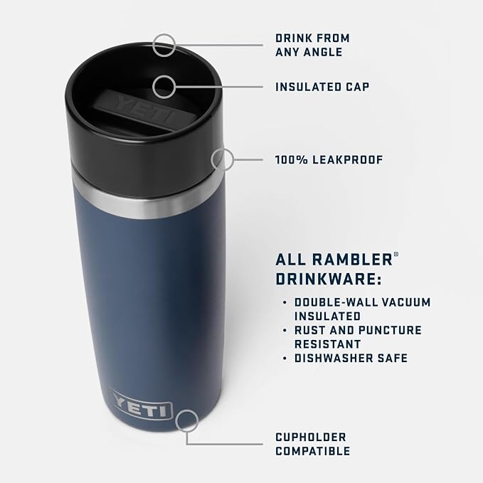YETI Rambler 16 oz Travel Bottle, Stainless Steel, Vacuum Insulated - Image 4