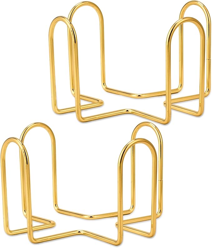 Coaster Holder 4.3 Inch Gold Iron Metal Holder Storage Caddy by MOYODOR
