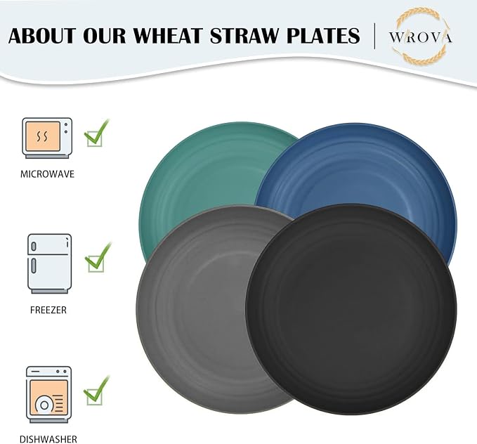 11 Inch Large Dinner Plates Set of 8 - Image 3