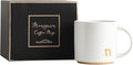 COLLECTIVE HOME Ceramic Coffee Mug, 15 oz Monogram Cup by COLLECTIVEHOME
