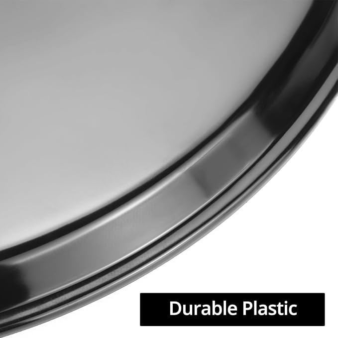 QWORK 16" Round Non-Slip Tray, 8 Pack Restaurant Serving Trays - Image 8