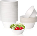 150 Pack 8 oz Compostable Paper Bowls Disposable, Suitable by ECOLipak