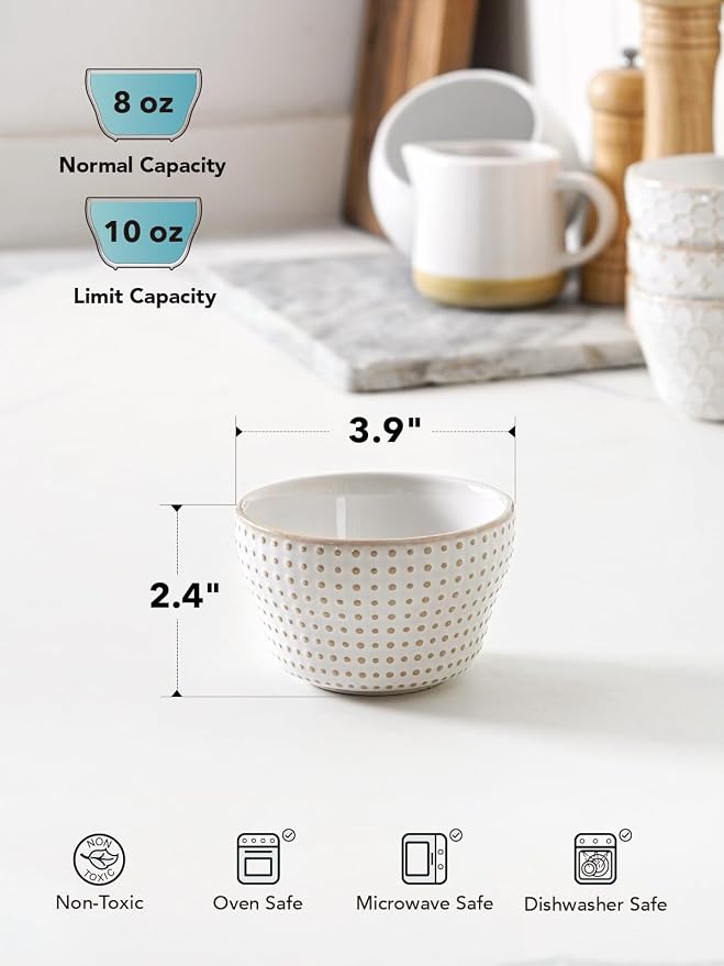 LE TAUCI Small Bowls 8 oz, Dessert Bowl, Ice Cream Bowl - Image 4