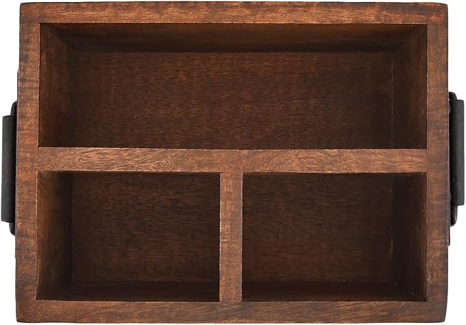 EDHAS 3 Compartment Flatware Caddy, Cutlery Utensil Holder - Image 4