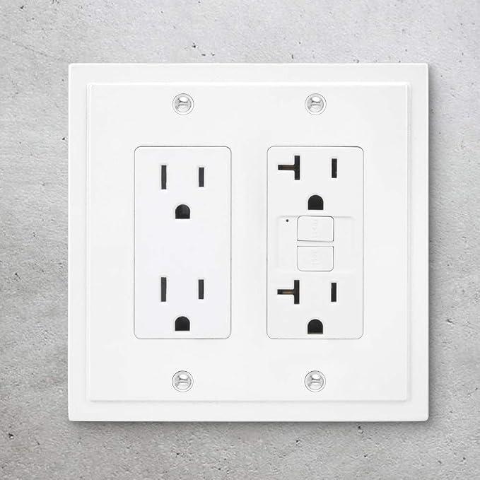 Modern Edge Decorative Wall Plate Switch Plate Outlet Cover, Durable Solid Zinc - Image 2