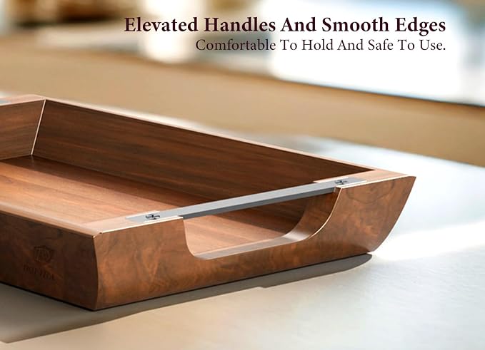 Acacia Wood Serving Tray, 15×10in Tray - Image 2