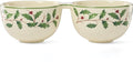 Lenox 898270 Holiday Double Dip Bowl, Christmas Dishes, Festive Serveware by Lenox
