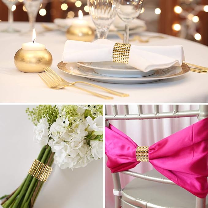 Accmor 100pcs Napkin Rings, DIY Decoration - Image 5