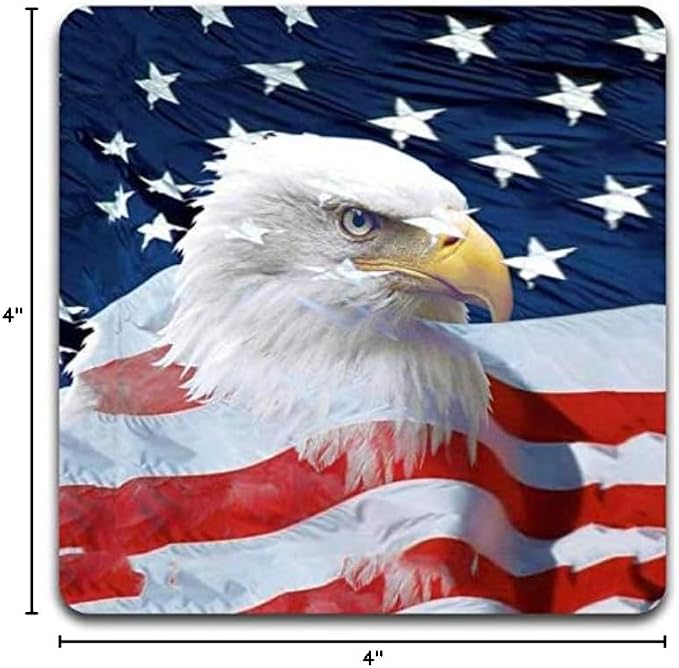 American Eagle Square Coaster Set - Image 6