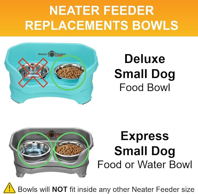 Neater Pet Brands 1.5 Cup Stainless Steel Dog Bowls, 1 Single Neater Feeder - Image 4