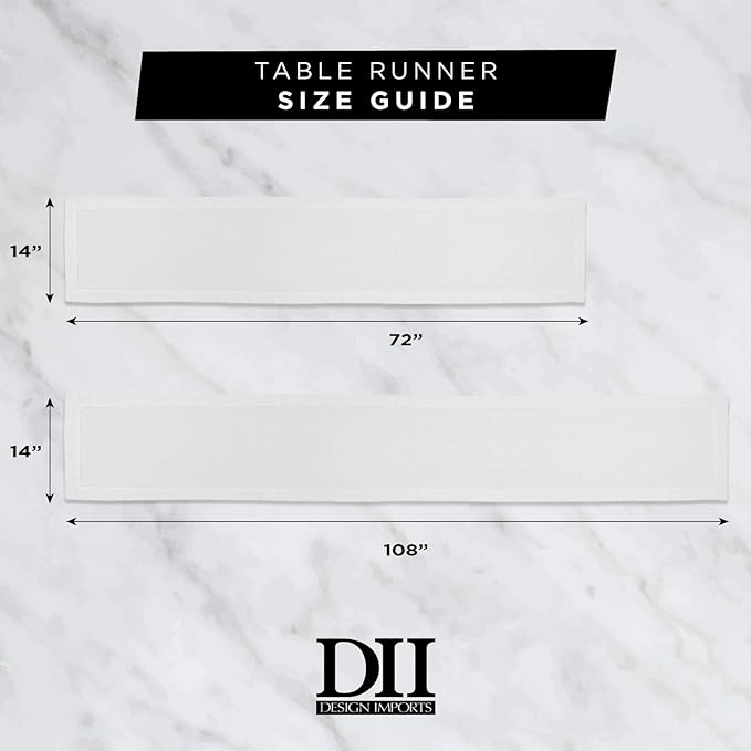 DII Everyday Collection, Fringed Check Tabletop, Table Runner, Solid Aqua - Image 7