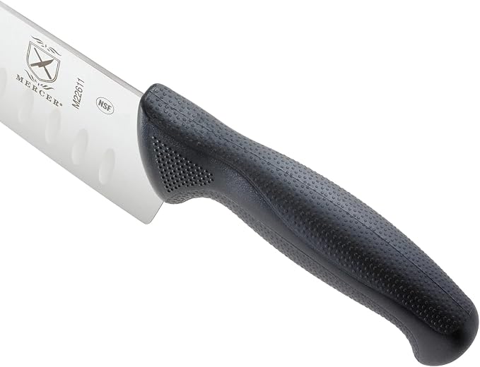 Mercer Culinary M22611 Millennia Black Handle, 10-Inch Granton Edge, Chef's - Image 4