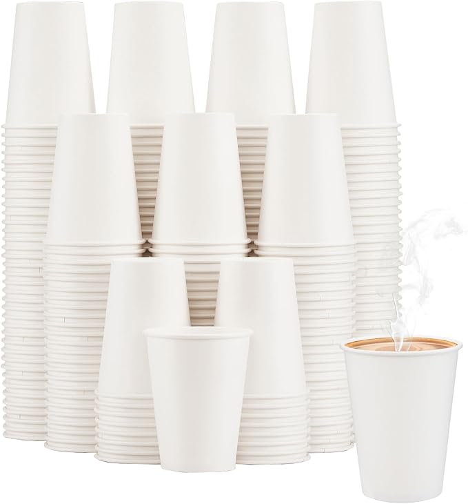 Lamosi 240 Pack Paper Cups 10 oz, Disposable Coffee Cups | Hot/Cold Beverage by BuyNow