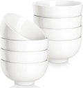 MALACASA Small White Bowls Set of 8, 10 Oz Ice Cream Bowls by MALACASA