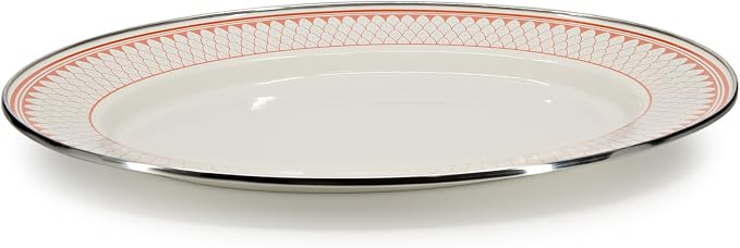 Golden Rabbit Enamelware Oval Platter, 12 x 16in, Siera Sevilla | 12 x 16in - Image 2