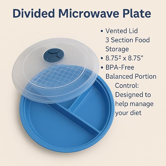 4-Pack Divided Microwave Plates - Image 6