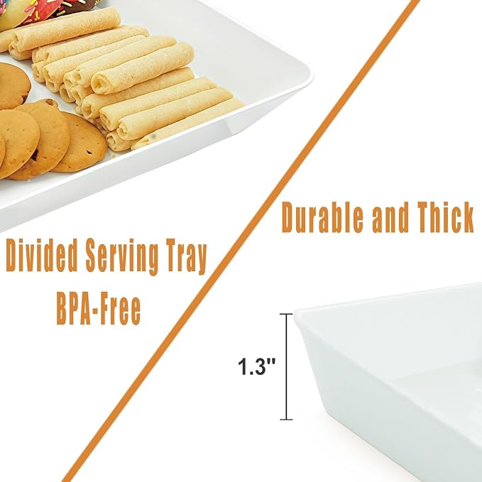 Serving Tray Platter, 4 Pack Food Tray - Image 4