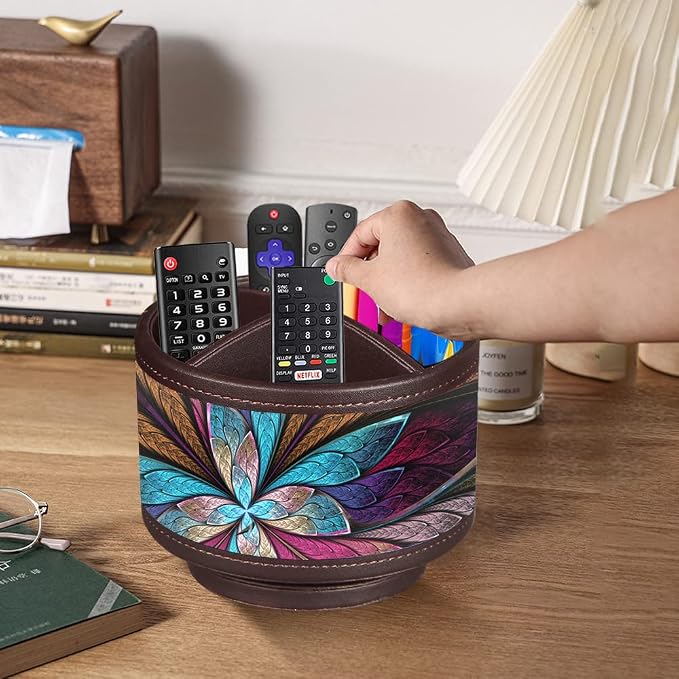 BIBELUN TV Remote Control Holder 360 Swivel Pen Holder Art Supply Organizer | - Image 7