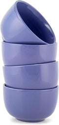 Elanze Designs Bistro Glossy Ceramic 4 inch Cute and Small Dessert Bowls Set of by ElanzeDesigns