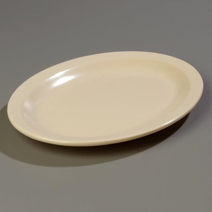 Carlisle FoodService Products Kingline Oval Platter, Heavy Duty Melamine Dish - Image 7
