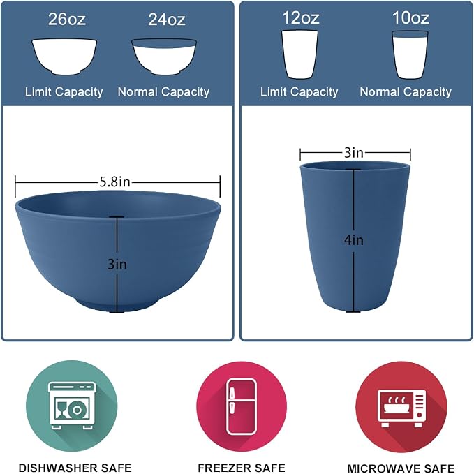 40Pack plates and bowls sets for kids - Image 3