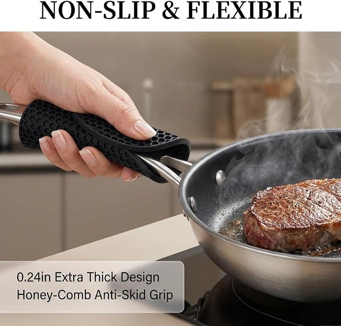 4 Pack Silicone Trivets for Hot Dishes | Heat-Resistant Non-Slip Hot Pads for - Image 4