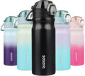 BJPKPK 18 oz Water Bottle with Straw & Handle, Insulated Stainless Flask | Leak by BJPKPK