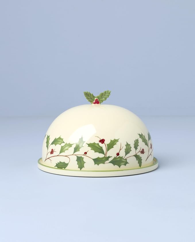 Lenox Holiday Small Porcelain Christmas Covered Serving Dish | - Image 4