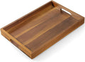15 Inch Acacia Wood Serving Tray by Unknown