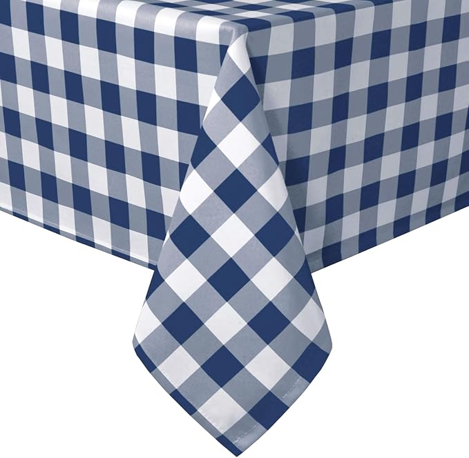 Checkered Tablecloth Rectangle, 60 x 140 Inch by Hiasan