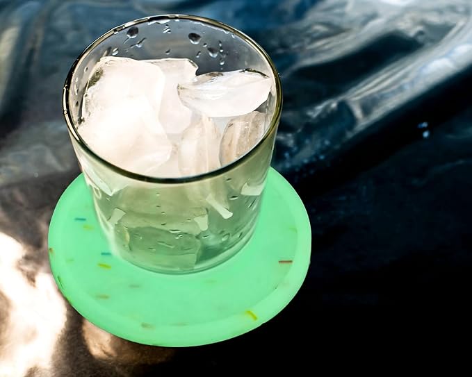 ONLYKXY 3pcs Silicone Luminous Bar Coaster Modern Cup Drink Mat Plate Creative - Image 4