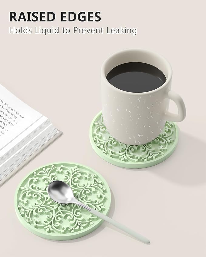 Drink Coasters, Coasters Set of 6 - Image 3