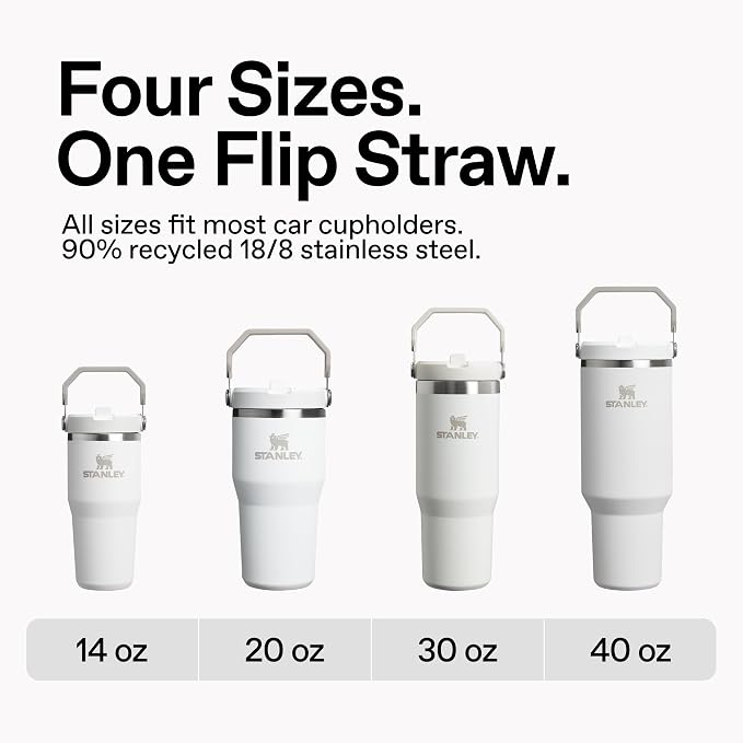 STANLEY IceFlow 2.0 Flip Straw Tumbler, 30 oz, Cornflower Admiral Blue | Easy - Image 5