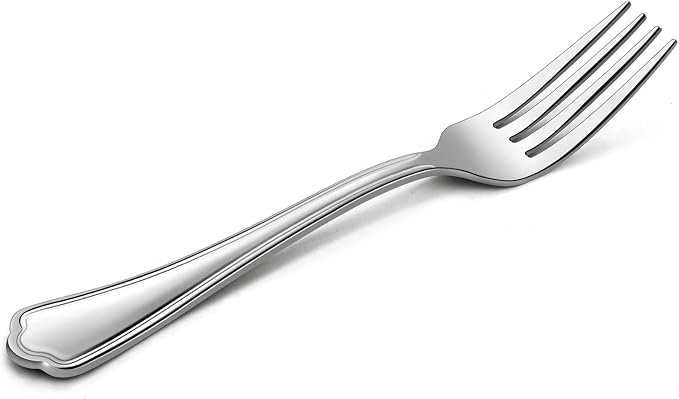 Dinner Forks Set of 12, E-far 7.9 Inch Stainless Steel Forks by E-far