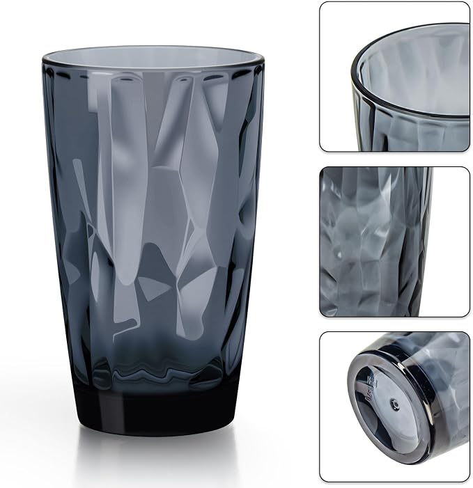 Topsky 16oz Plastic Tumblers Drinking Glasses Set of 4, Outdoor&Indoor - Image 3