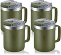 12oz Stainless Steel Insulated Coffee Mug by ALOUFEA