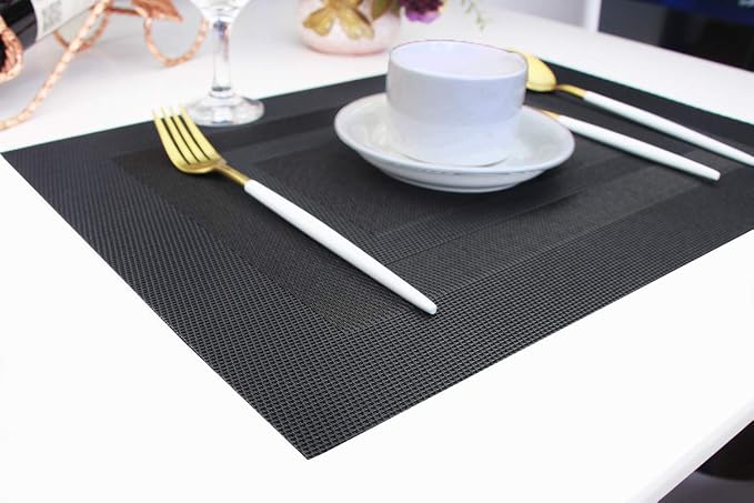 PIGCHCY Placemats, Washable Woven Vinyl Durable Placemats - Image 9