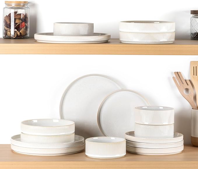 7.5" Ceramic Pasta Bowls Set of 4, Salad Bowls | Versatile Serving Bowls - Image 7