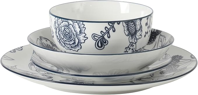 Gibson Home Westerly Court 16-Piece Dinnerware Set, Service - Image 6