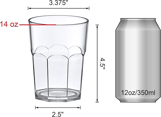 Amazing Abby - Affinity - 14-Ounce Plastic Tumblers, Plastic Drinking Glasses - Image 4