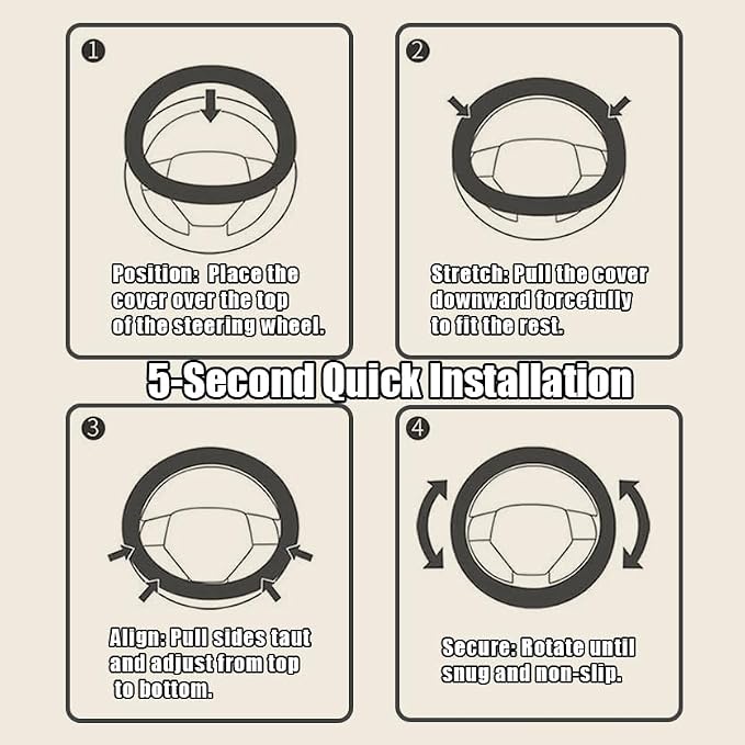 Christian Trust in God Car Steering Wheel Cover - Image 7