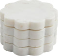 Mud Pie Scallop Marble Coaster Set, Marble Coasters by MudPie