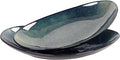 Ceramic Serving Platters Set of 2, 16 Inch Curved Oval Salad Plates by LIUWYHCF