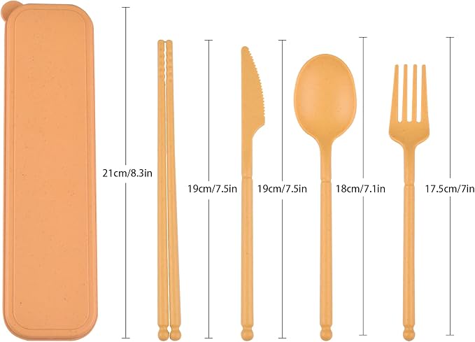Camping Utensil Set, Reusable Utensils Set - Image 2