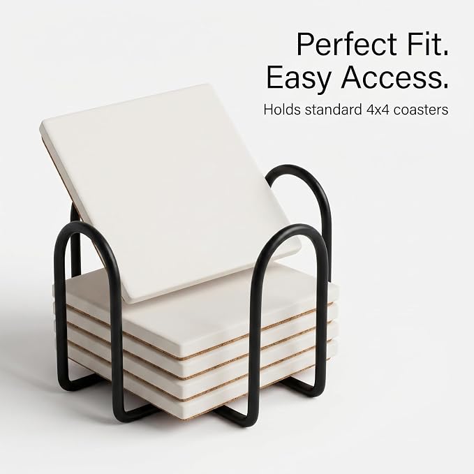 16 PCS 4 Inch Square Metal Coaster Holder - Image 6