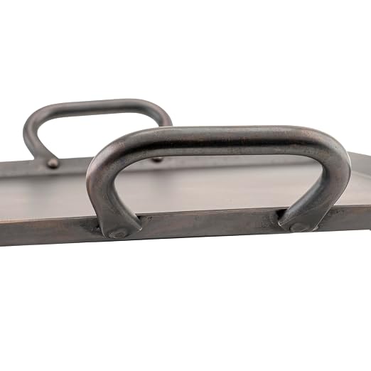 G.E.T. SSTPD-1612-ANT Heavy-Duty Metal Serving/Ottoman Tray - Image 3