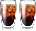 Set of 2 Double Wall Glass Coffee Mugs by Unknown